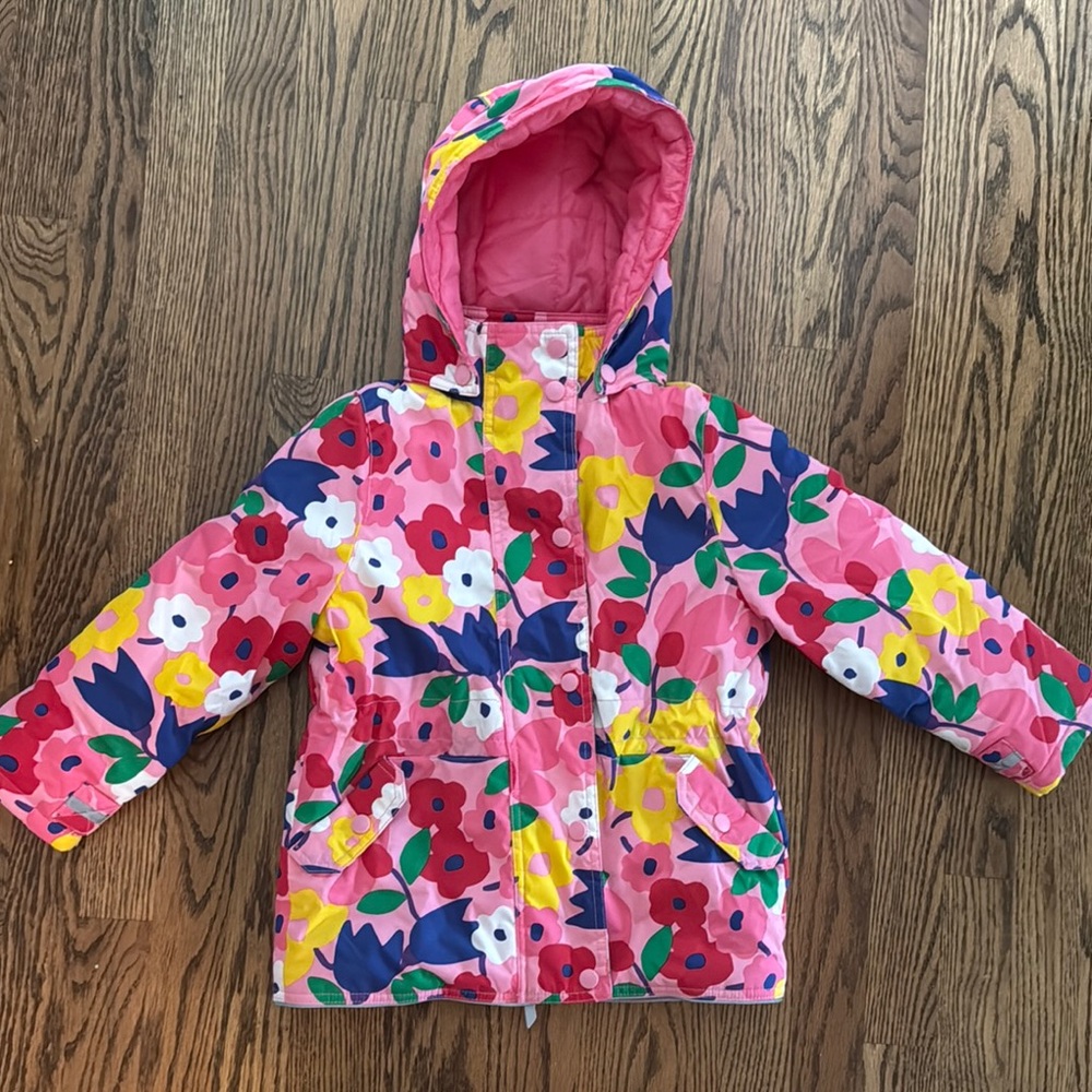 Hanna Andersson - Floral Kids Jacket - Pink, Yellow, Blue size 110 or 5